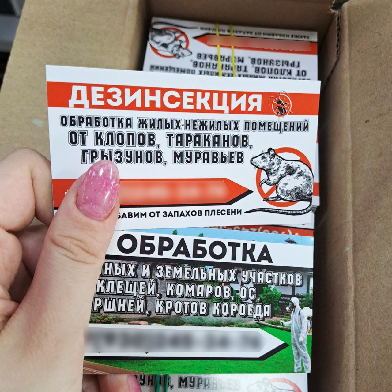 Визитки — пример работы 6