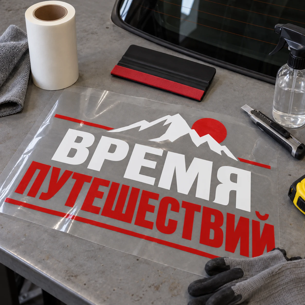 Реклама на стекло автомобиля — визуализация 5